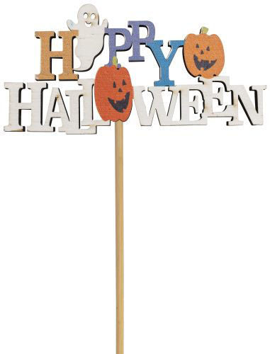 Happy Halloween Wooden Plant Label