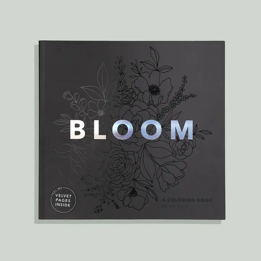 Bloom: A Travel Size Floral Coloring Book