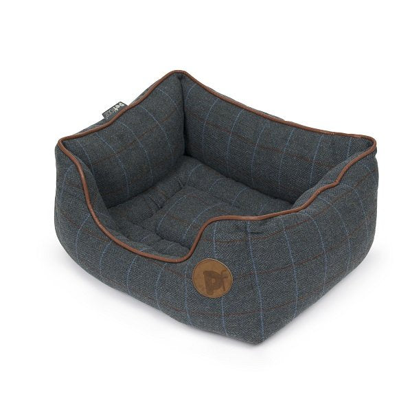 Petface Twilight Tweed Square Pet Bed- Small
