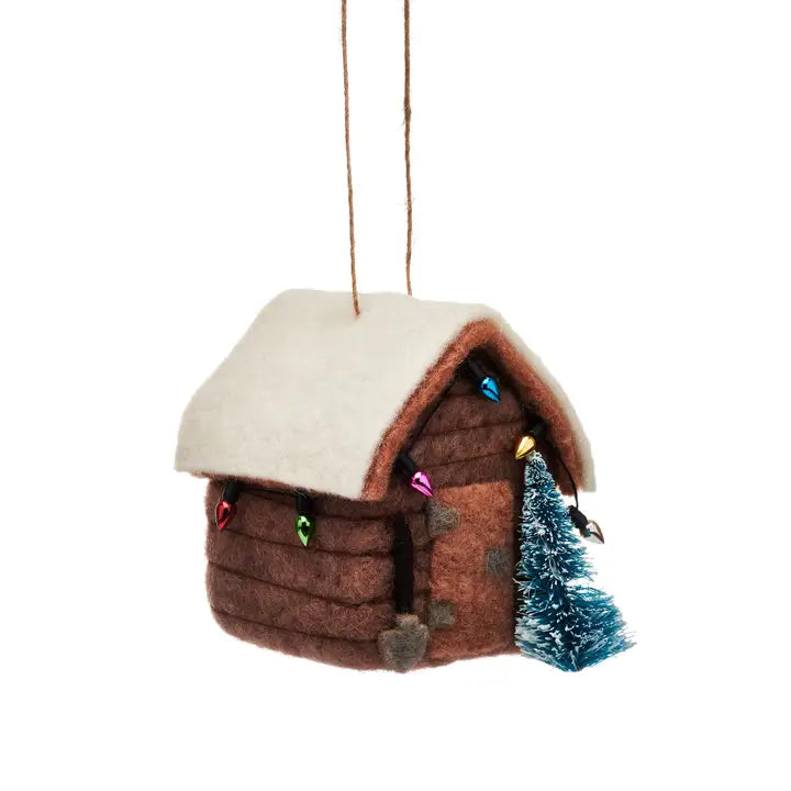 Sass & belle Felt Shed Hanging Tree Decoration