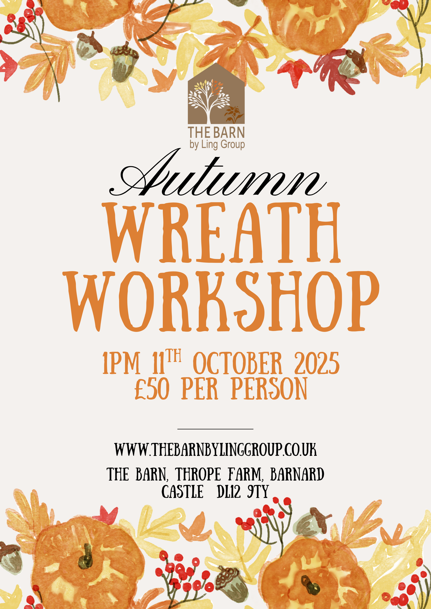 Autumn Wreath workshop- 11th October