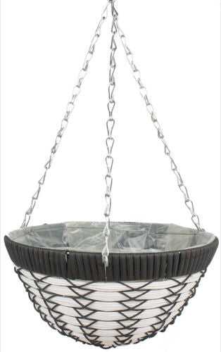 Emie Shan All Weather Hanging Basket Round 12"