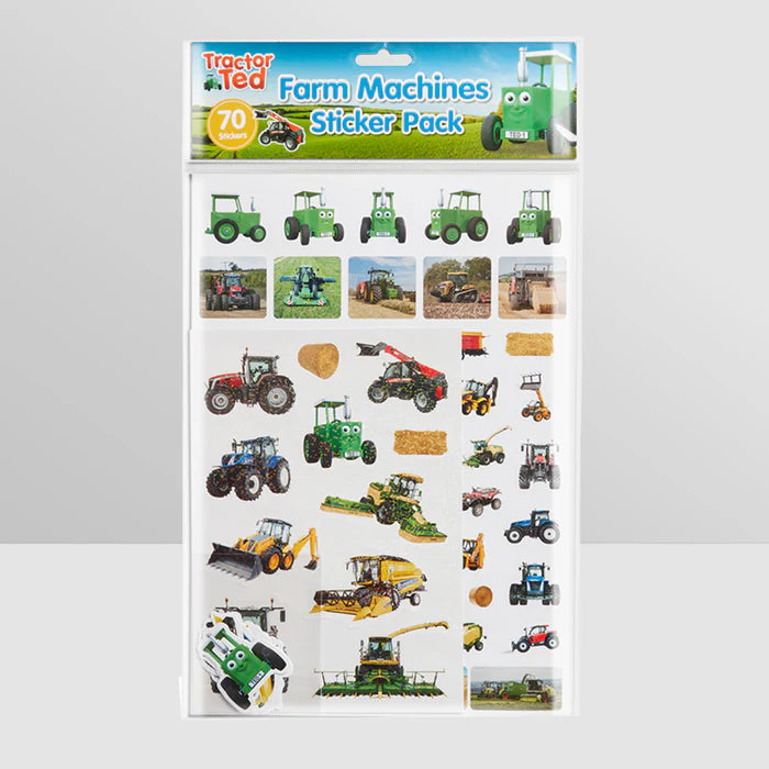 Tractor Ted Farm Machines Sticker Pack