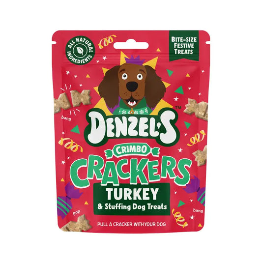 Denzel’s Crimbo Crackers - Turkey & Stuffing Dog Treats