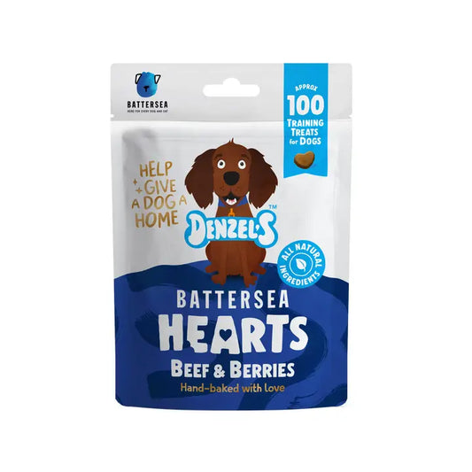 Denzel's Battersea Hearts For Dogs - Beef & Berries