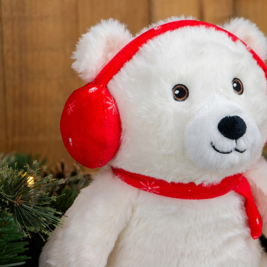 Festive Christmas Dog Toy-  Olwen Christmas Bear