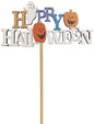 Happy Halloween Wooden Plant Label