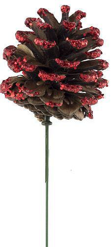 Pine cone Christmas Wreath Pick