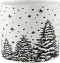 Snow Scene Ceramic Planter- 13.8cm