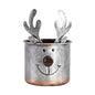 Tin Reindeer Planter 12cm