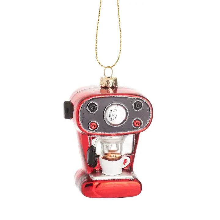 Sass and Belle Coffee Machine Shaped Bauble