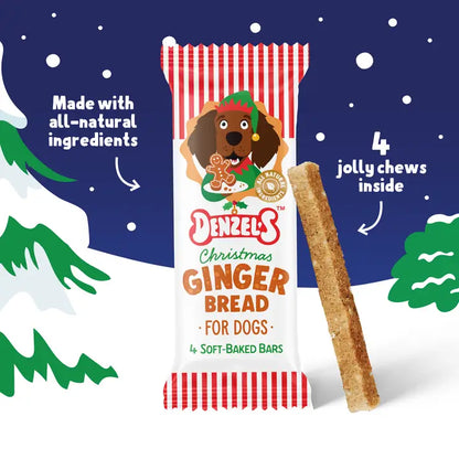Denzel's Dog Christmas Gingerbread Chews 75g