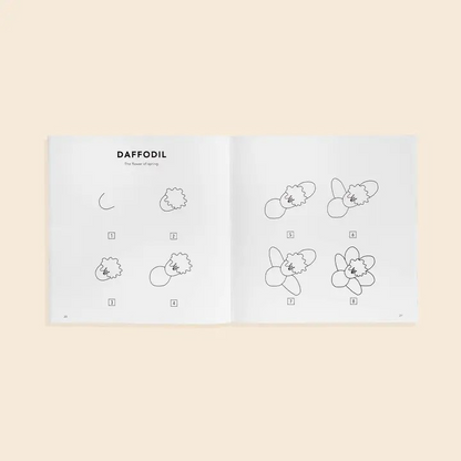 Modern Flowers: A How To Draw Book For Kids