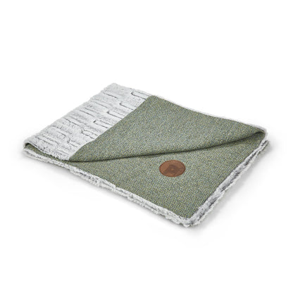 Petface Sage Herringbone Pet Comforter Blanket