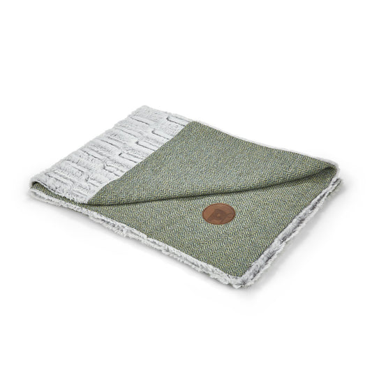 Petface Sage Herringbone Pet Comforter Blanket