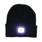 Town and Country Black Beanie with Light
