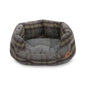 Petface Grey Tweed Oval Pet Bed- Small