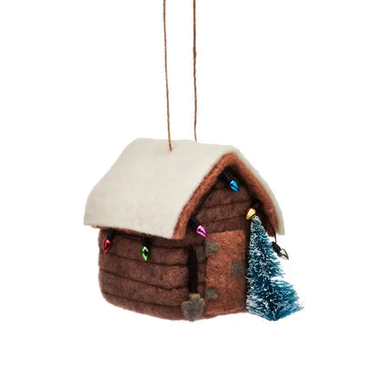 Sass & belle Felt Shed Hanging Tree Decoration