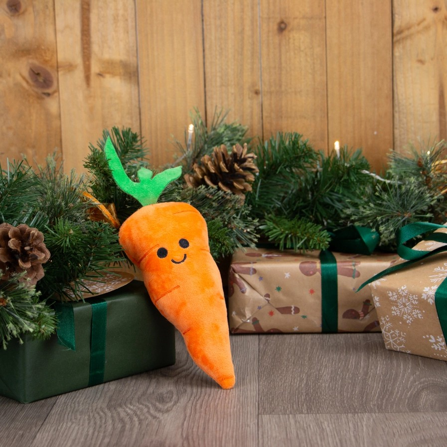 Festive Christmas Dog Toy-  Mini Katie Carrot