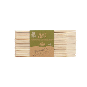 WOODEN PLANT LABELS 40 PCS (L)