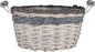 Indoor Plant Willow Two Tone Round with Wood Handle 23cm