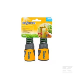 Hozelock Hose end connector PLUS twin pack 1/2" (2050)